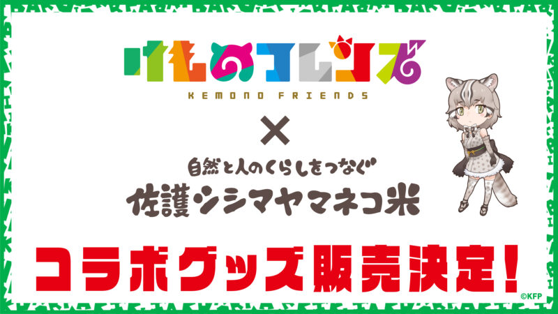 「けものフレンズ × 佐護ツシマヤマネコ米」コラボ決定！